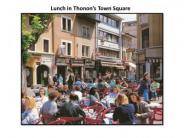 Lunch in Thonon's Town Square