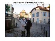Orm Sherwood and Chef Chi Chi in Thonon