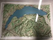 A map of the region. Thonon is just above the center of this photo. Geneva is in the lower-left corner. A map of the region. Thonon is just above the center of this photo. Geneva is in the lower-left corner.