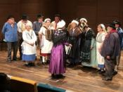 Attending a dance and choral performance of the Groupe Folklorique Sabaudia. Attending a dance and choral performance of the Groupe Folklorique Sabaudia.