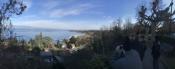 A beautifully clear February morning overlooking the Thonon waterfront.