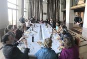 Enjoying lunch in Thonon les Bains City Hall. Enjoying lunch in Thonon les Bains City Hall.