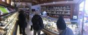 The Mercer Island delegation visits the cheese shop called Fromagerie Boujon in Thonon Les Bains.