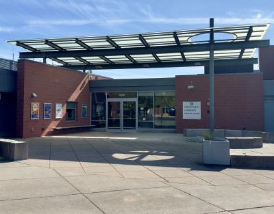 Picture of the front entrance of the Community and Event Center