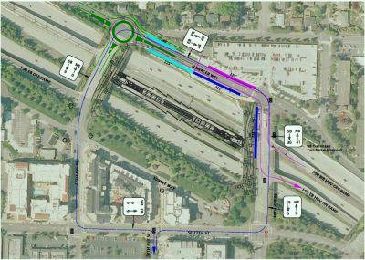 The 77th Avenue SE Bus-Rail Configuration