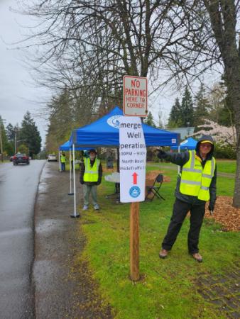 Water distribution station