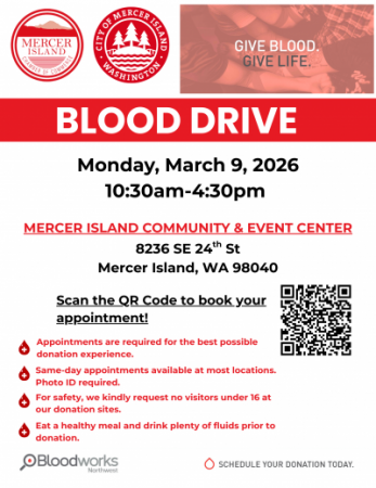 Community Blood Drive Community Blood Drive on Monday March 9th