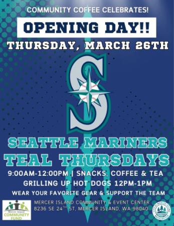 Opening Day - Teal Thursday!