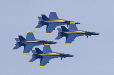 Blue Angels in flight