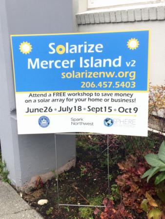 Solarize MI Yard Sign