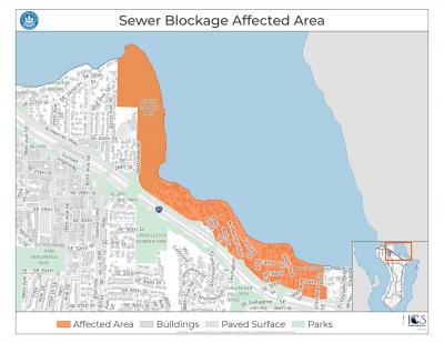 Map of affected properties