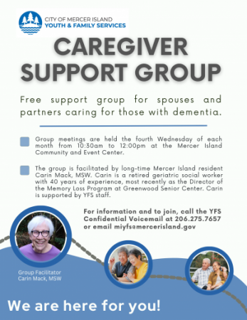 Caregiver Support Group flyer