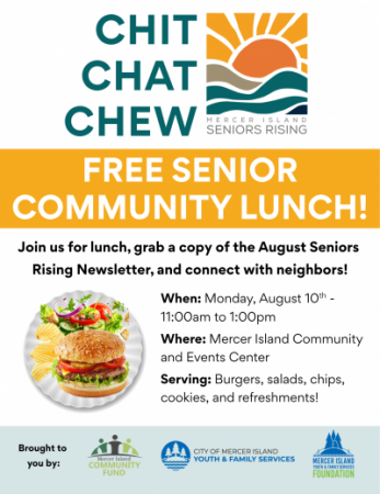 Flyer for Senior Lunch