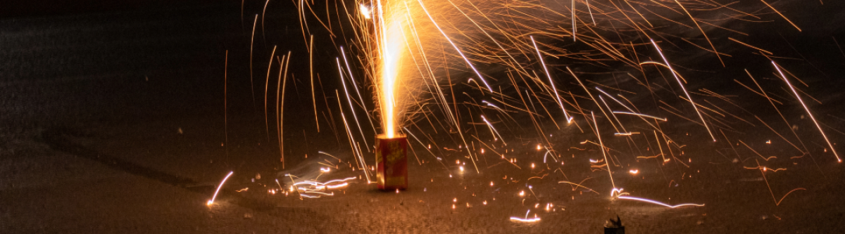 Lit Fireworks