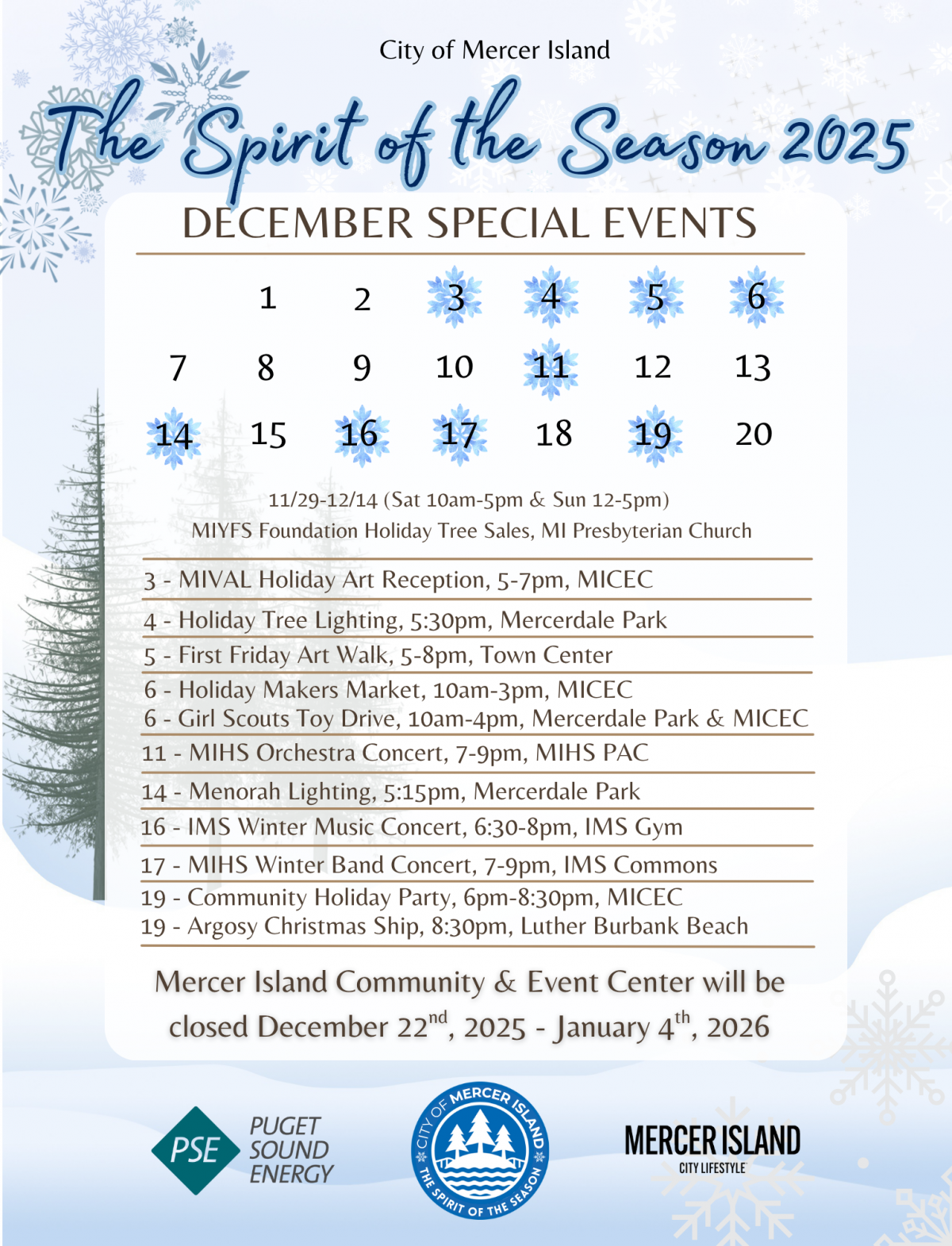 December Special Events