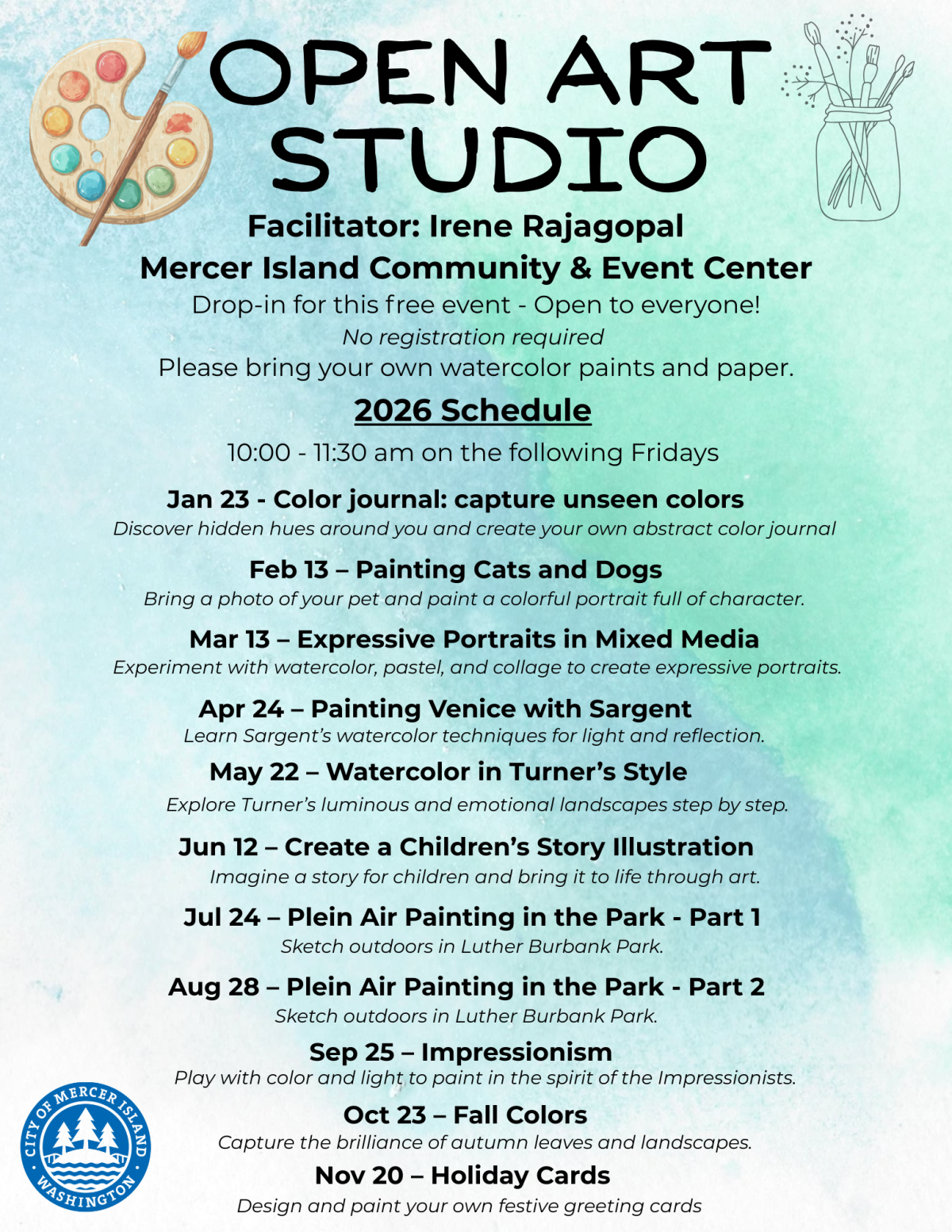 Open Art Studio at the MICEC