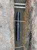 other utilities found in the ground while installing 8” ductile Iron pipe