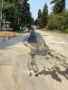 trench line that has been “temp paved” and restored for traffic