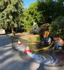 Active hydrant testing at site