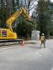 safely tracking a Stormwater Catch Basin to the location it will be installed on the East side of West Mercer Way to allow for d