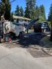 Lakeside Industries milling asphalt to prep for paving at the intersection of SE 37th Street and 84th Ave SE.