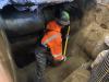 Strider unearths 49 year old discharge piping.