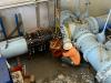 The final gate valve that will supply water to pumps 6 & 7 is dropped into place.