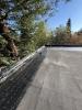 New SBS roofing base layer installed over the roof reinforcement.