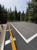 Upper roof safety guard rail installation.