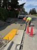 84th Ave Mid-block curb ramp.
